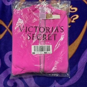 Victoria Secret hot pink half zip pullover.
